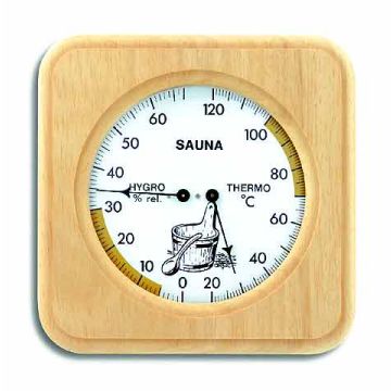 Sauna-Thermo-Hygrometer Quadrat
