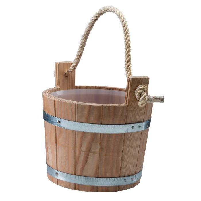5 L Finnischer Saunakübel mit Kordelgriff main product photo