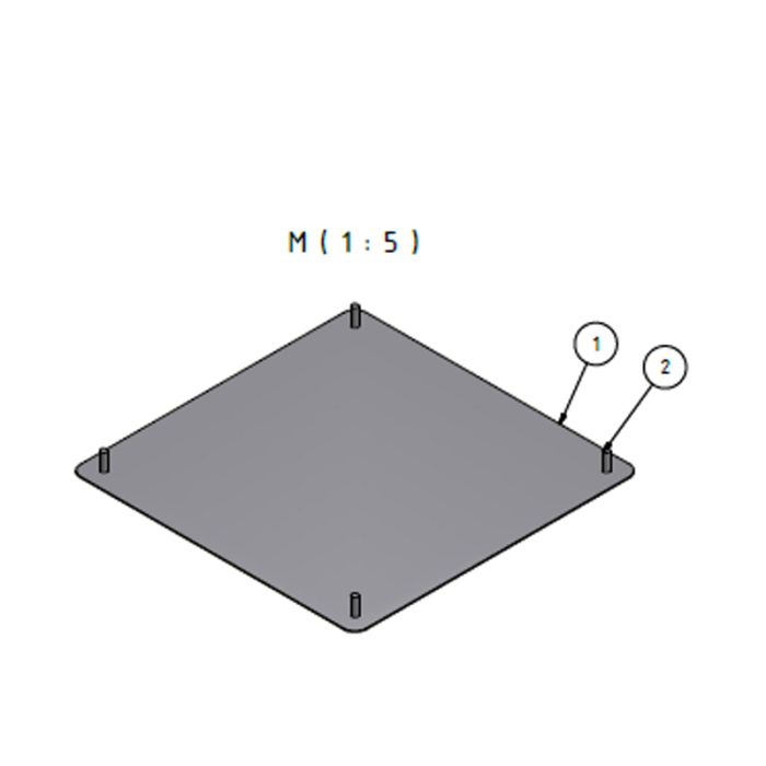 Strahlblech Edelstahl (quadrat)