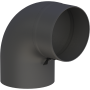 Rauchrohr Vollformbogen 90° mit Tür 