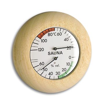 Sauna-Thermo-Hygrometer rund