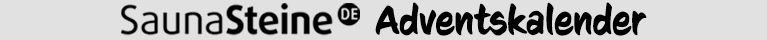 Saunasteine Adventskalender